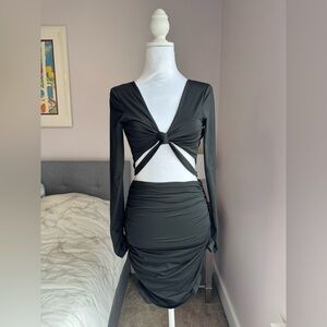 NWT Superdown Rubena Black Cut Out Mini Dress Size S